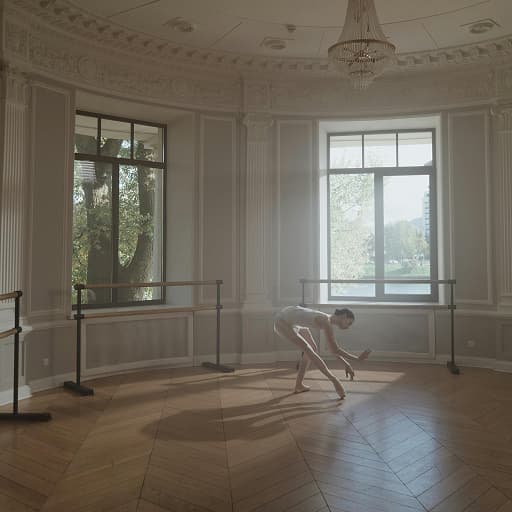 Ein Raum, der dich zum Barre-Training einlädt Bild